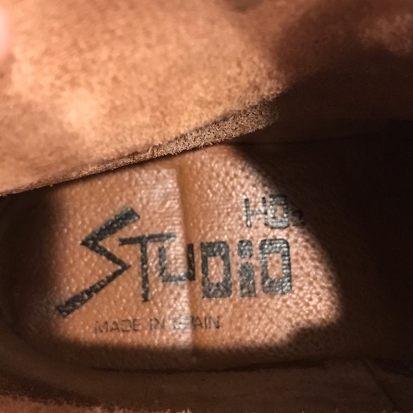 PRIVATELY SOLD!!! Vintage HO2 Studio tan suede leather ankle boots - Picture 8 of 14